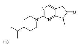 7-methyl-2-(4-propan-2-ylpiperidin-1-yl)-5H-pyrrolo[2,3-d]pyrimidin-6-one,hydrochloride Structure