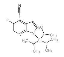 5-Fluoro-1-(triisopropylsilyl)-1H-pyrrolo[2,3-b]pyridine-4-carbonitrile structure