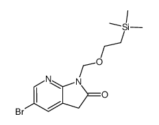 5-bromo-1-{[2-(trimethylsilyl)ethoxy]methyl}-1,3-dihydro-2H-pyrrolo[2,3-b]pyridin-2-one Structure