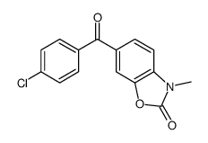 6-(4-chlorobenzoyl)-3-methyl-1,3-benzoxazol-2-one结构式