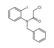 N-benzyl-2-chloro-N-(2-iodophenyl)-acetamide结构式