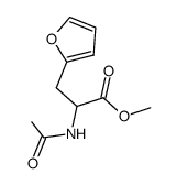 methyl 2-acetamido-3-(furan-2-yl)propanoate结构式