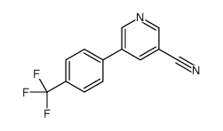 5-(4-(trifluoromethyl)phenyl)pyridine-3-carbonitrile Structure