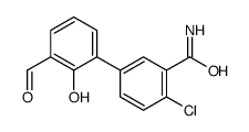 2-chloro-5-(3-formyl-2-hydroxyphenyl)benzamide结构式