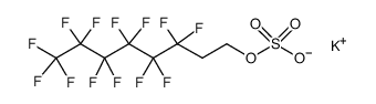 potassium 8,8,8,7,7,6,6,5,5,4,4,3,3-tridecafluorooctyl sulfate结构式