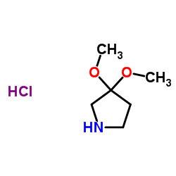 3,3-dimethoxypyrrolidine hydrochloride structure