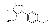 [3-(4-ethoxyphenyl)-5-methyl-isoxazol-4-yl]methanol Structure