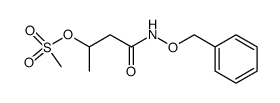 4-((benzyloxy)amino)-4-oxobutan-2-yl methanesulfonate Structure