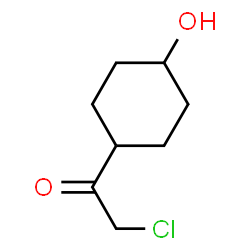 Ethanone, 2-chloro-1-(4-hydroxycyclohexyl)-, trans- (9CI)结构式