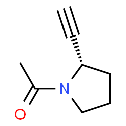 Pyrrolidine, 1-acetyl-2-ethynyl-, (S)- (9CI) structure
