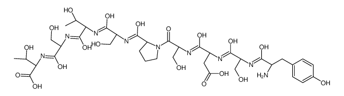 L-Tyrosyl-L-seryl-L-α-aspartyl-L-seryl-L-prolyl-L-seryl-L-threony l-L-seryl-L-threonine Structure