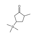 2-methyl-4-(trimethylsilyl)cyclopentanone结构式