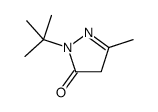 2-tert-butyl-5-methyl-4H-pyrazol-3-one结构式