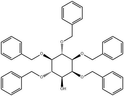 myo-Inositol, 1,2,4,5,6-pentakis-O-(phenylmethyl)-结构式