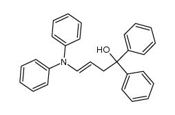 4-(diphenylamino)-1,1-diphenylbut-3-en-1-ol结构式