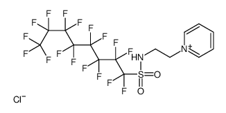 1,1,2,2,3,3,4,4,5,5,6,6,7,7,8,8,8-heptadecafluoro-N-(2-pyridin-1-ium-1-ylethyl)octane-1-sulfonamide,chloride结构式