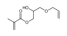(2-hydroxy-3-prop-2-enoxypropyl) 2-methylprop-2-enoate结构式