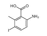 6-amino-3-iodo-2-methylbenzoic acid结构式