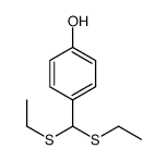 4-[bis(ethylsulfanyl)methyl]phenol Structure