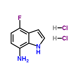 4-Fluoro-1H-indol-7-amine dihydrochloride结构式