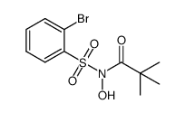 N-hydroxy-N-(2,2,2-trimethylacetyl)-2-bromobenzenesulfonamide结构式