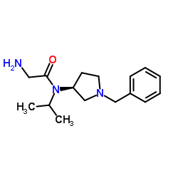N-[(3S)-1-Benzyl-3-pyrrolidinyl]-N-isopropylglycinamide结构式