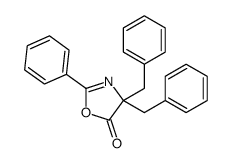 4,4-dibenzyl-2-phenyl-1,3-oxazol-5-one结构式