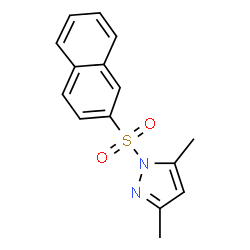 3,5-dimethyl-1-(naphthalen-2-ylsulfonyl)-1H-pyrazole结构式