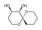 1,7-Dioxaspiro5.5undecane-4,5-diol, (4.alpha.,5.alpha.,6.beta.)- Structure
