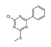 2-chloro-4-methylsulfanyl-6-phenyl-1,3,5-triazine结构式