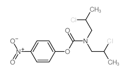 (4-nitrophenyl) N,N-bis(2-chloropropyl)carbamate structure
