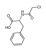 N-Chloroacetyl-D-phenylalanine Structure