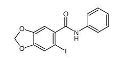 6-iodo-N-phenylbenzo[d][1,3]dioxole-5-carboxamide Structure