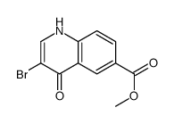 methyl 3-bromo-4-oxo-1H-quinoline-6-carboxylate结构式