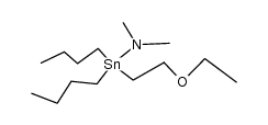 dibutyl(dimethylamino)(2-ethoxyethyl)stannane Structure