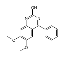 6,7-dimethoxy-4-phenyl-1H-quinazolin-2-one结构式