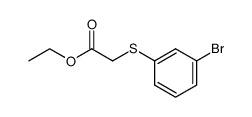 ethyl [(3-bromophenyl)thio]acetate Structure