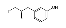(R)-3-(3-iodo-2-methylpropyl)phenol Structure