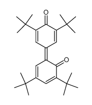 2,4-Di-tert-butyl-6-(3,5-di-tert-butyl-4-oxo-2,5-cyclohexadien-1-ylidene)-2,4-cyclohexadien-1-one结构式