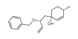(1S,4S)-1-((R)-2-(benzyloxy)but-3-en-1-yl)-4-methylcyclohex-2-enol结构式