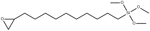 10-oxiran-2-yldecyltrimethoxysilane structure