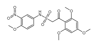 N-(4-methoxy-3-nitrophenyl)-2-oxo-2-(2,4,6-trimethoxyphenyl)ethanesulfonamide Structure
