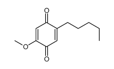 2-Methoxy-5-pentyl-1,4-benzoquinone Structure