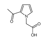 1H-Pyrrole-1-acetic acid, 2-acetyl- (9CI) structure