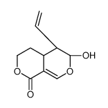 (3R,4R,4aS)-4-ethenyl-3-hydroxy-4,4a,5,6-tetrahydro-3H-pyrano[3,4-c]pyran-8-one结构式