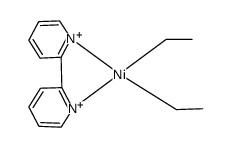 diethyl(2,2'-bipyridyl)nickel(II)结构式