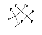 2-bromo-1,1,2,3,3,3-hexafluoropropyl hypofluorite Structure