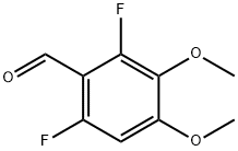 2,6-Difluoro-3,4-dimethoxy-cyclohexa-1,3-dienecarbaldehyde结构式