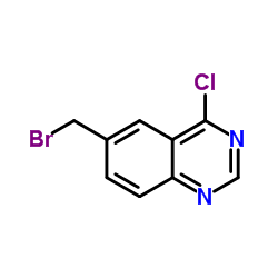 6-(溴甲基)-4-氯喹唑啉结构式