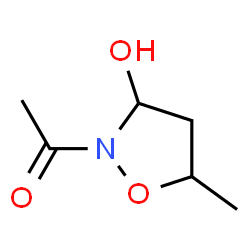 3-Isoxazolidinol, 2-acetyl-5-methyl- (9CI) Structure